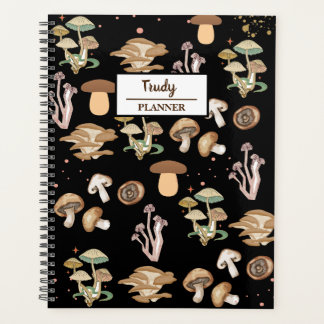 Diverse paddenstoelen gepersonaliseerd planner