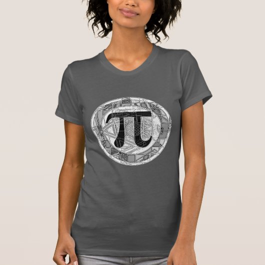 Diverse Pi Day Symbolen Rounds T-shirt (Voorkant)