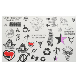 Diverse Punk patches Stof