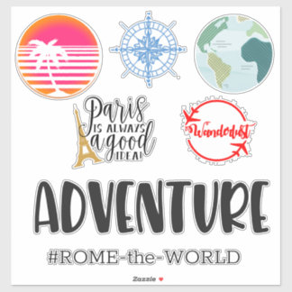 Diverse reisbagage sticker