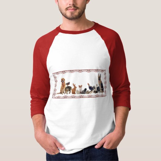 Diverse Schattige Raglan T-shirt (Voorkant)
