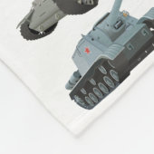 Diverse Sovjet WW2 Tanks Fleece Deken (Hoek)