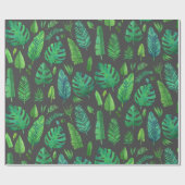 Diverse tropische bladeren cadeaupapier (Vlak)