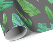 Diverse tropische bladeren cadeaupapier (Rol Hoek)