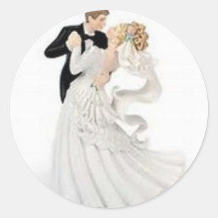 Diverse trouwstickers ronde sticker