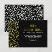 DIVERSE VINES Bar Bat Mitzvah Reception Kaart (Voorkant / Achterkant)