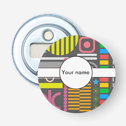 Diverse vormen button flesopener (Voorkant)