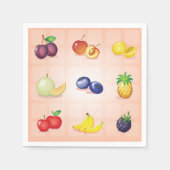 Diverse vruchten papieren servetten (Voorkant)