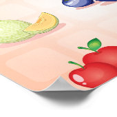 Diverse vruchten Poster (Hoek)