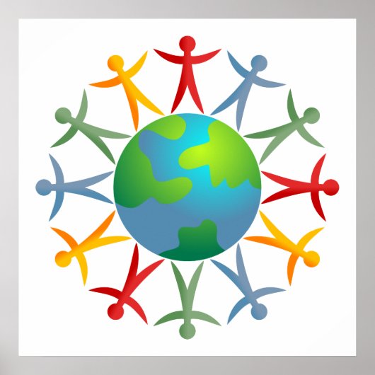 Diverse wereld poster (Voorkant)