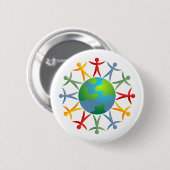 Diverse wereld ronde button 5,7 cm (Voorkant /achterkant)