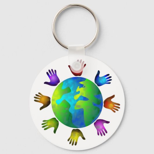 Diverse wereld sleutelhanger (Voorkant)