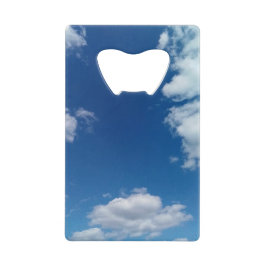 Diverse wolken kredietkaart flessenopener