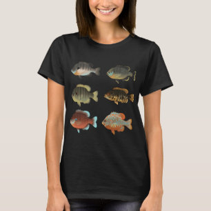 Diverse Zonnebaarzen (Lepomis sp.) Pack T-shirt