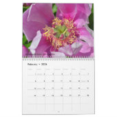 Diverses fleurs calendrier 12 mois (Feb 2026)