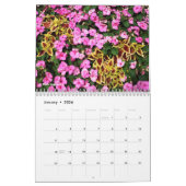 Diverses fleurs calendrier 12 mois (Jan 2026)