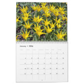Diverses fleurs calendrier 12 mois (Jan 2026)