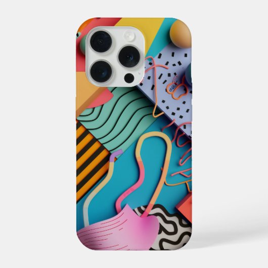 Diverses formes 3D avec des motifs de lignes (Verso)