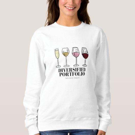 Diversification Portfolio Funny Vin Sweatshirt (Devant)