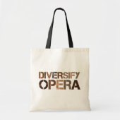 Diversificeer opera huidtonen tote bag (Voorkant)