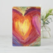 Diversité Amour Coeurs Colorful Invitations (Debout devant)