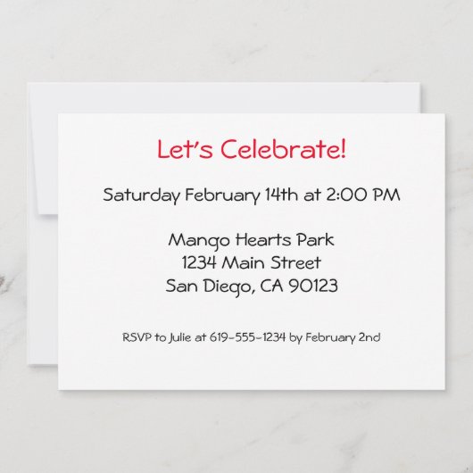 Diversité Amour Coeurs Mains Colorée Invitation (Dos)