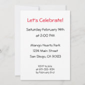 Diversité Amour Coeurs Mains Colorée Invitations (Dos)
