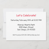 Diversité Amour Coeurs Mains Colorée Invitations (Dos)