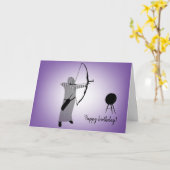 Diversité dessine la carte d'archer musulmane fill (Fleur jaune)