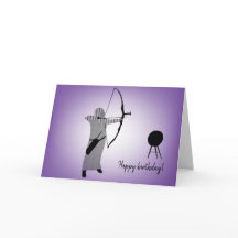 Diversité dessine la carte d'archer musulmane fill