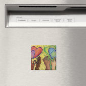 Diversité, équité et inclusion (DEI) Fridge Magnet (In Situ (Lave-vaisselle))