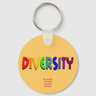 Diversiteit Aangepaste donkere beige Sleutelhanger