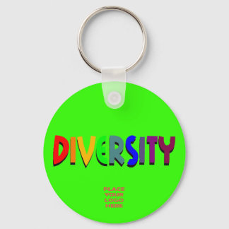 Diversiteit Aangepaste heldere groene Sleutelhange Sleutelhanger