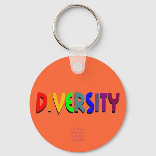 Diversiteit Aangepaste Sleutelhanger (Voorkant)