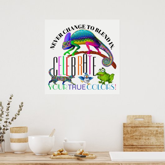 Diversiteit Aanvaardbaar Poster voor aanmoediging (Keuken)