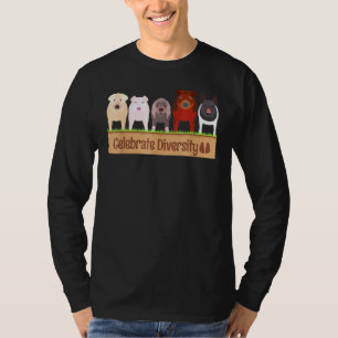 Diversiteit bij varkensschoudervarkens vieren t-shirt
