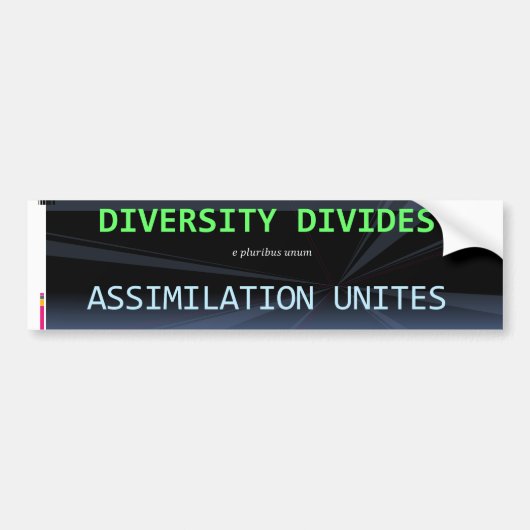 Diversiteit blaasjes bumpersticker (Voorkant)