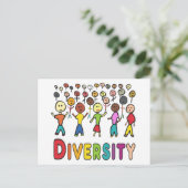 Diversiteit Briefkaart (Staand voorkant)
