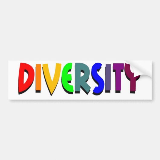 Diversiteit Bumpersticker (Voorkant)