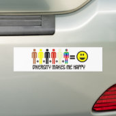 Diversiteit Bumpersticker (Op auto)