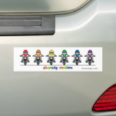 Diversiteit Bumpersticker (Op auto)