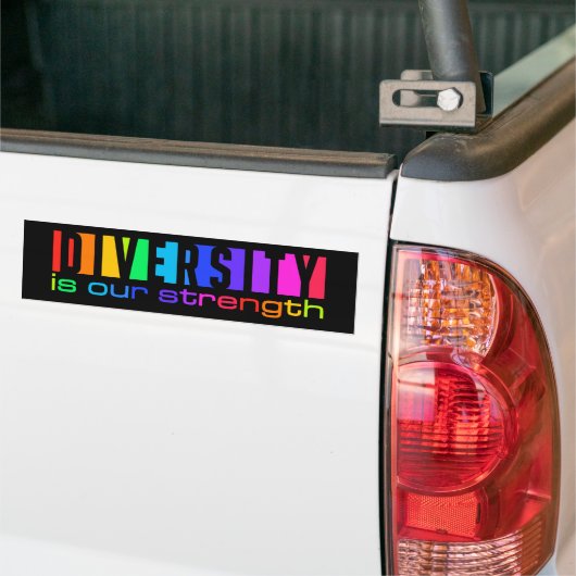 Diversiteit bumpersticker (Op Truck)