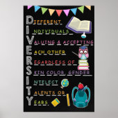 Diversiteit Classroom Poster (Voorkant)