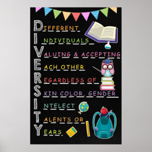Diversiteit Classroom Poster