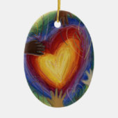 Diversiteit DEI Hearts Holiday Gift Ornament (Voorkant)