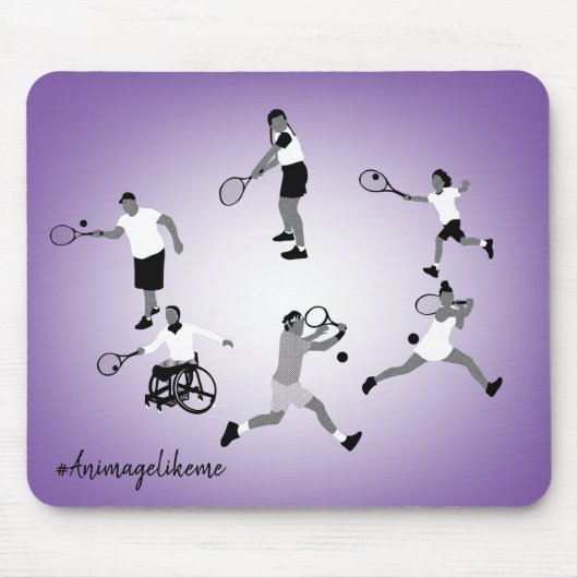 Diversiteit Design Tennis Mouse Mat Muismat (Voorkant)