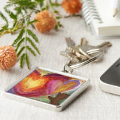 Diversiteit, eigen vermogen & inclusief DEI-Sleute Sleutelhanger (Zijkant)