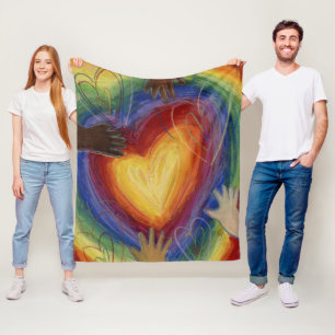 Diversiteit, eigen vermogen, inclusief rugleuning fleece deken