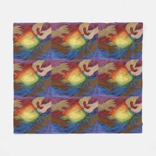 Diversiteit, eigen vermogen, inclusief rugleuning fleece deken (Voorkant (Horizontaal))