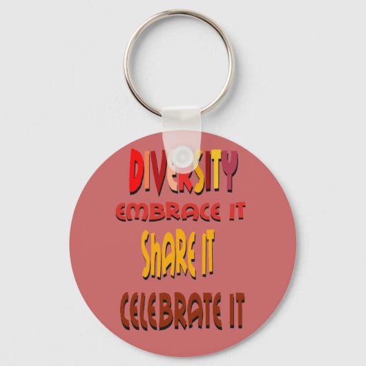 Diversiteit: Embrace IT Sleutelhanger (Voorkant)
